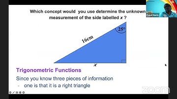 CSEC Camp 2022 – Trigonometry  - Trigonometric  Ratios (Angle of Elevation and Depression included)