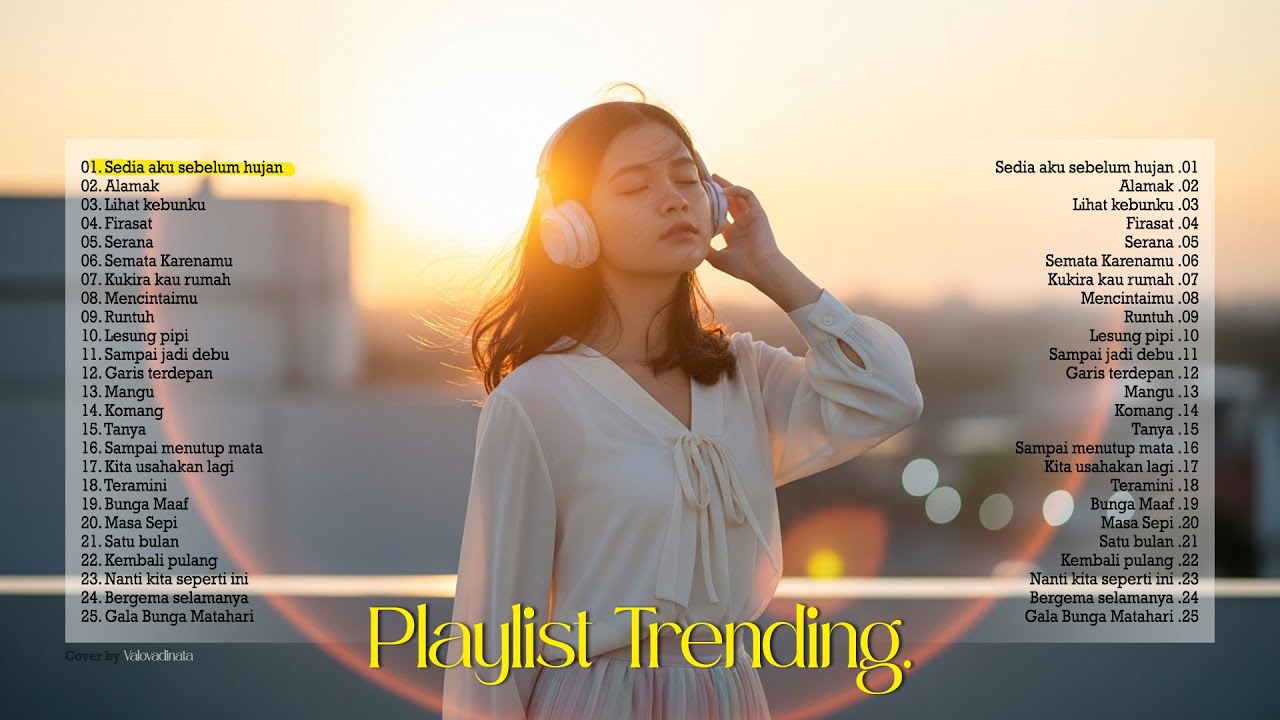 Lagu Pop Terbaru 2025🤍🎧🍃| Cover Santai Valovadinata ~ Sedia Aku Sebelum Hujan, Lihat Kebunku, Alamak