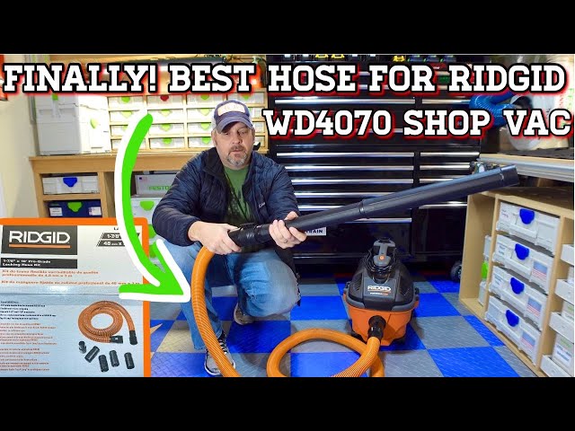 Best hose for Ridgid WD4070! Keep your larger attachments! 