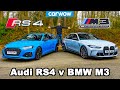 BMW M3 v Audi RS4 review & 0-60mph, 1/4-mile, brake and drift comparison!