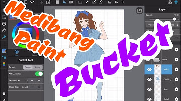 How to Use Bucket Tool in MediBang Paint