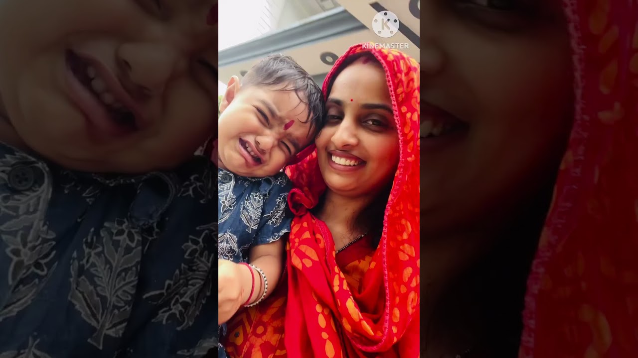 Happy janmashtami: कण्वके पापा गये आज ड्यूटी बहुत रोया कण्व। 😍🥰😘