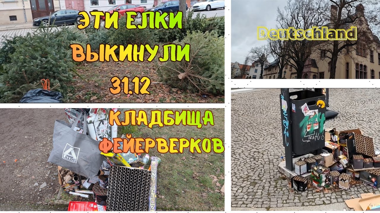 Встреча Нового года отгремела! Кладбища фейерверков и елок. А елочки выкидывают с 31.12.