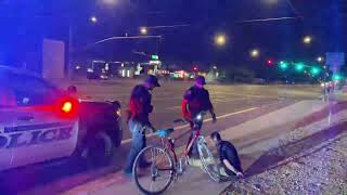 Another bicyclist, on the ground like a dog. Despicable in Mesa PD.