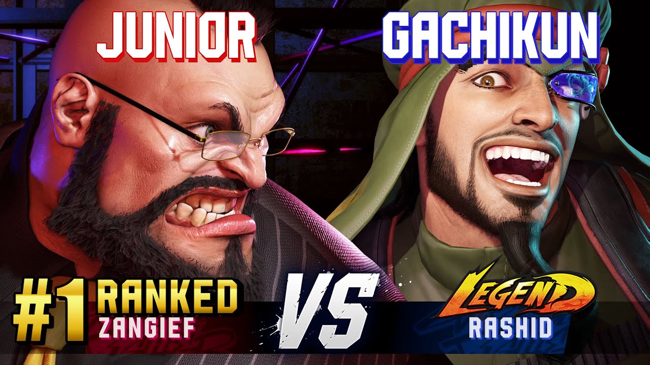 SF6 ▰ JUNIOR (#1 Ranked Zangief) vs GACHIKUN (Rashid) ▰ High Level Gameplay