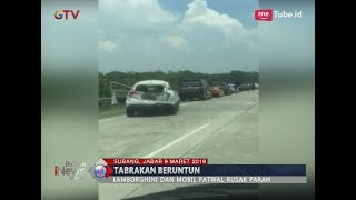 Video Amatir Detik-detik Kecelakaan Beruntun Mobil Lamborghini di Tol Cipali - BIM 09/03