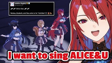Liz happy that she got to sing Alice&U with Risu and Nerissa !!!