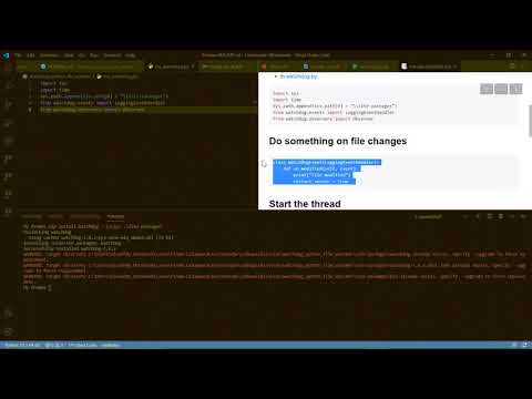 Watchdog Python File Watcher
