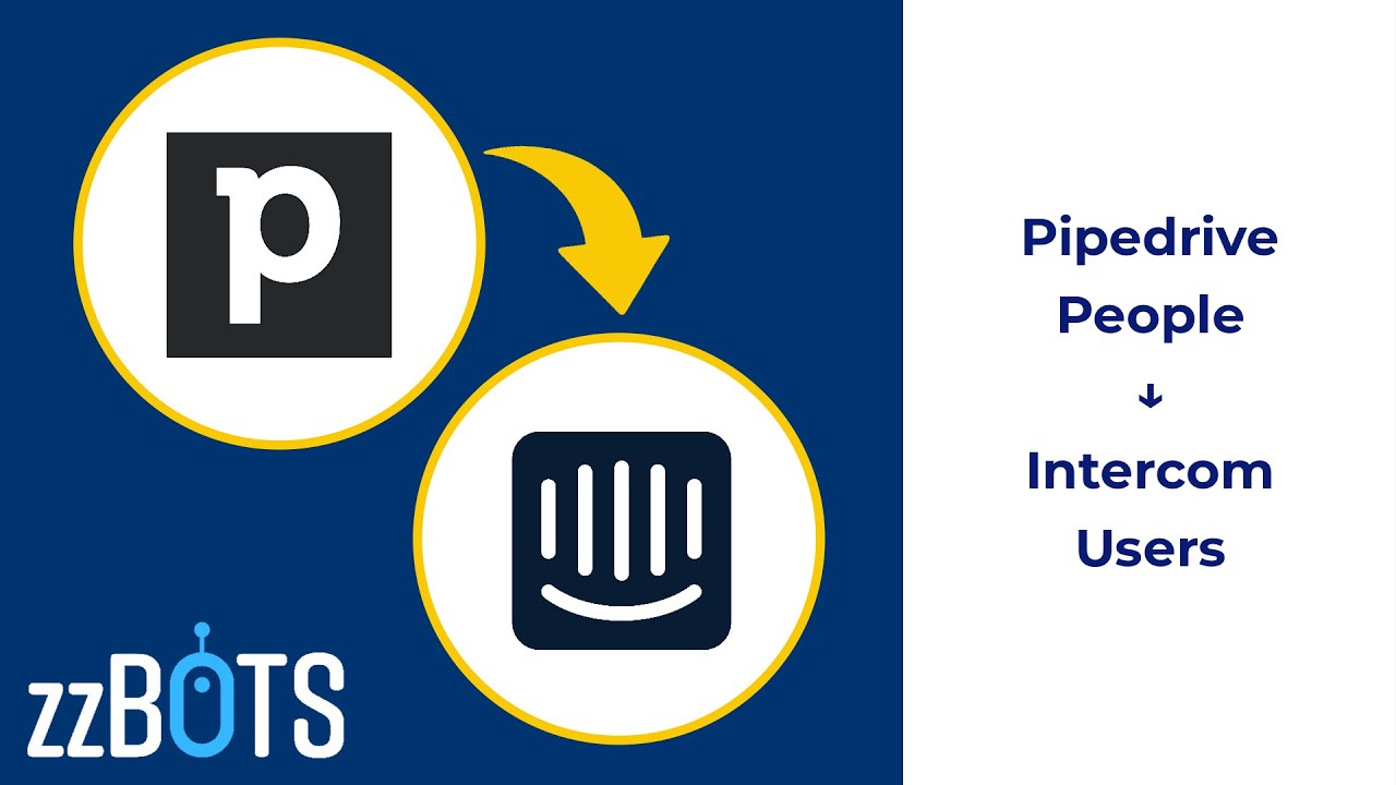 How to Sync Pipedrive people over to Intercom users | zzBots - YouTube