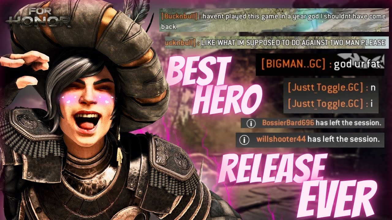 [ For Honor ] VIRTUOSA IS THE BEST AND MOST BROKEN NEW HERO TO EVER COME OUT!!