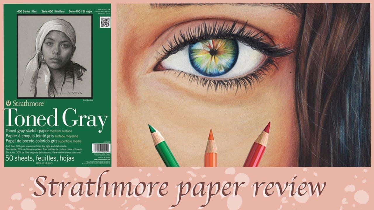 Strathmore Toned Gray Paper Review!* Drawing with Colored Pencils