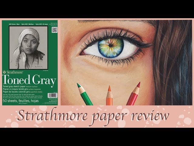 Strathmore Toned Gray Paper Review!* Drawing with Colored Pencils!* 