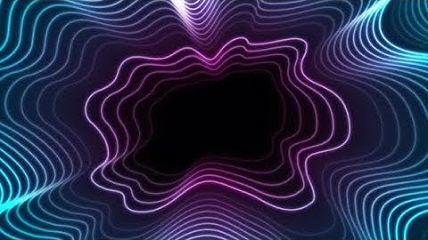 Blue Ultraviolet Neon Curved Wavy Lines | Motion Graphics - Videohive template