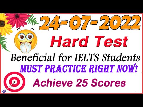IELTS Listening Practice Test 2022 with Answers | 24.07.2022