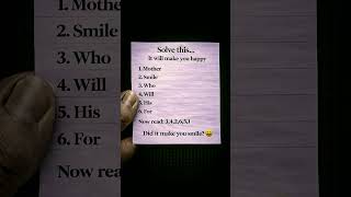 💞I,m just trying to bring smile on your face 🥰 #trending #viral #puzzle #shorts