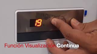 Visualización de Temperatura en control digital en congeladores horizontales de marca Torrey, Imbera