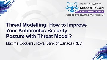 Threat Modelling: How to Improve Your Kubernetes Security Posture with Threat Mod... Maxime Coquerel
