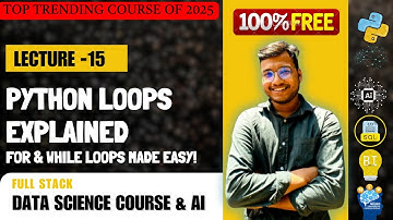🔥 Master Python Loops – For & While Loops Explained! 🔄 | SkillX 🚀