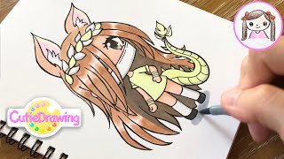 Practicing Drawing With Copic 2 Gachalife Character You Requested Youtube