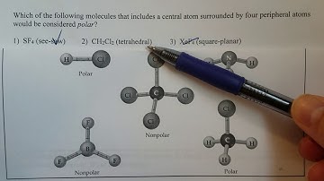 Polarity and Shape of Molecules Multiple Choice Question - Learn how to solve practice exam 3 Q#13