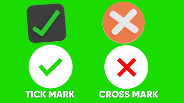 Download Tick Mark Check Mark and Cross Mark Green screen Animation | No Copyright