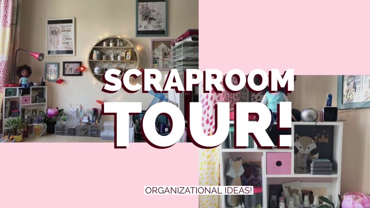 (English) SCRAPROOM Tour and organizational ideas!
