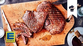 Flank Steak grillen | Leckeres Steak mit selbstgemachter Gin-Marinade I EDEKA