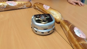 Khepera III with fidget spinner