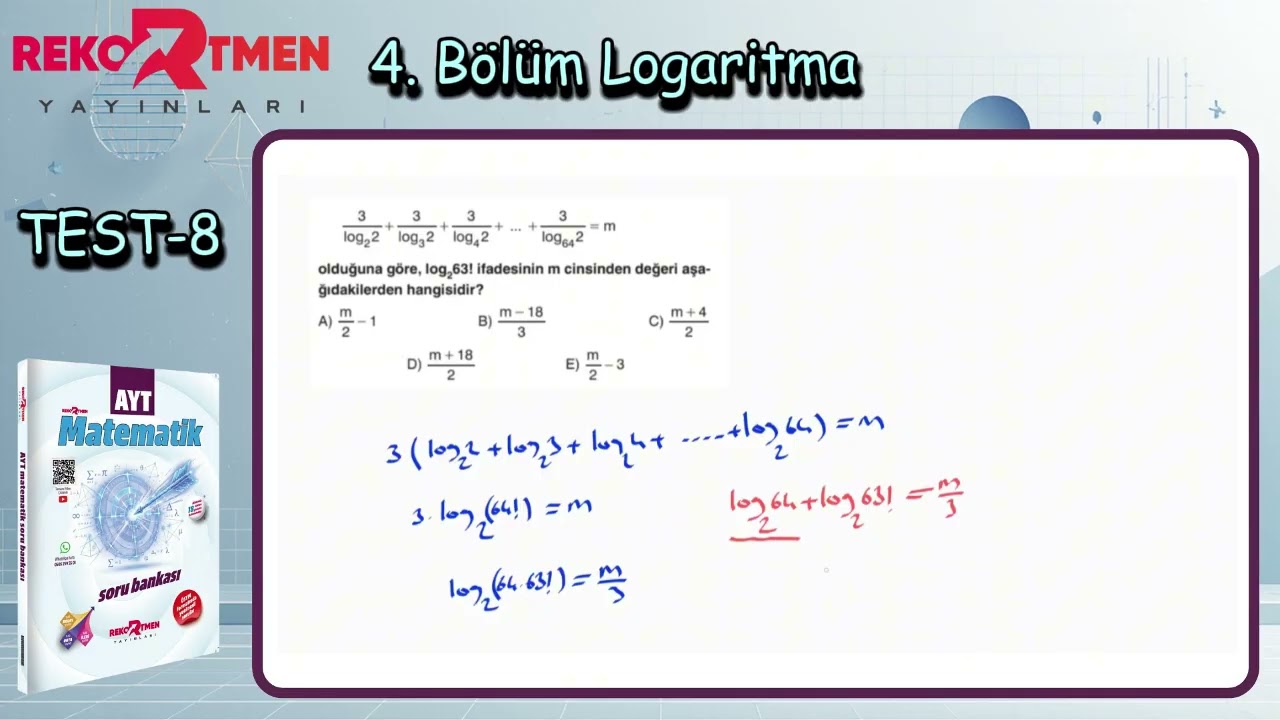 4. Bölüm Logaritma Test 8