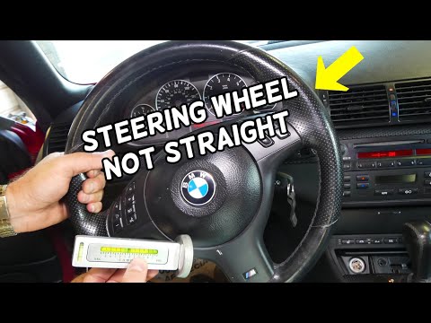 WHY STEERING WHEEL IS NOT STRAIGHT. STEERING WHEEL IS ON THE LEFT OR RIGHT