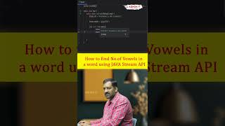 👉 How do you find the number of vowels in a word using Java Stream API | Ashok IT #java #coding