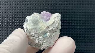 庵野水晶 3枚 福島県只見町産紫水晶（かぐや姫水晶） 18.9g - パーフェクト