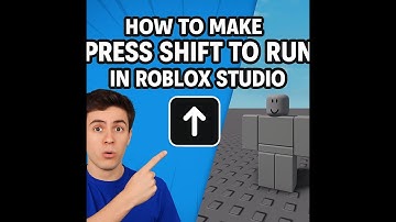 How to make a press shift to run in Roblox studio | quick and easy tip