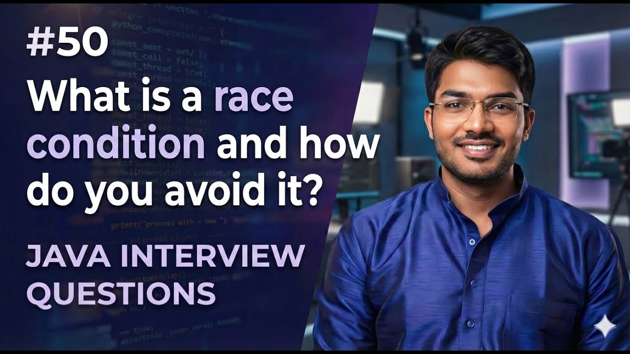 #50 | What is a Race Condition and how do you avoid it? | Java ...