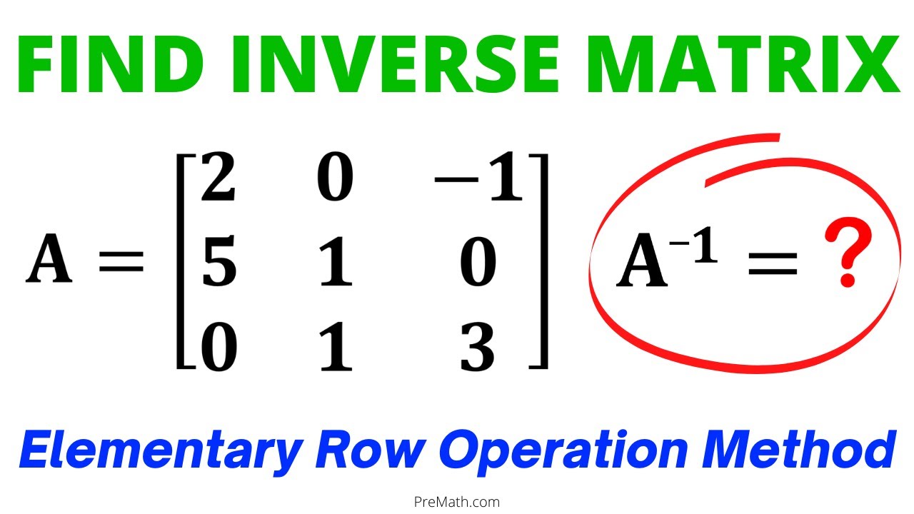 problem solving inverse matrix