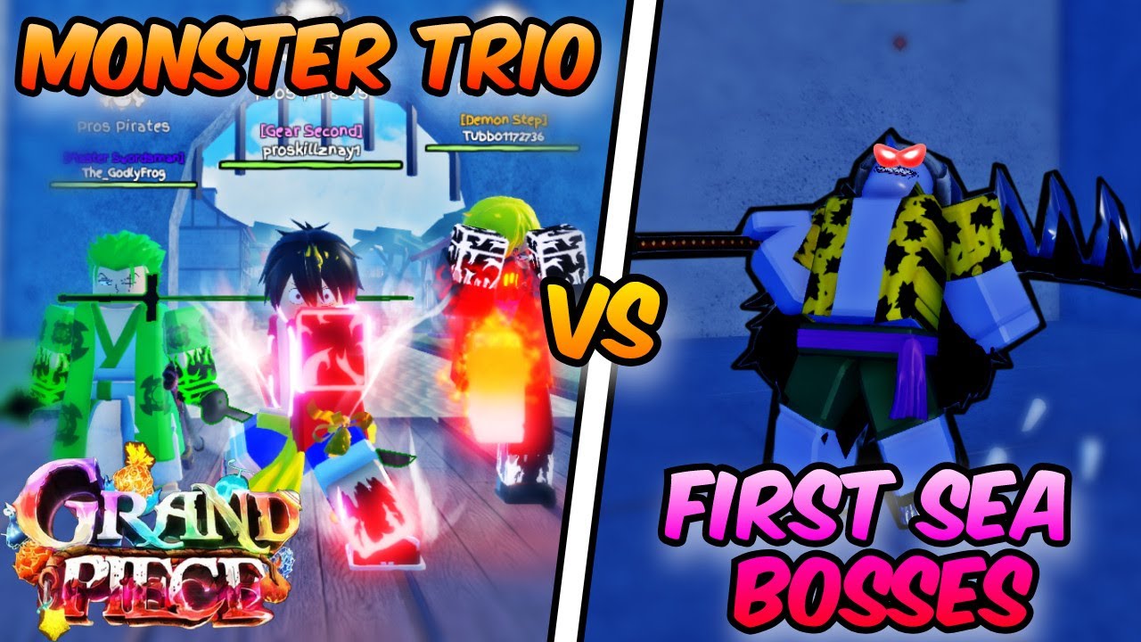[GPO] Luffy, Zoro and Sanji VS All First Sea Bosses