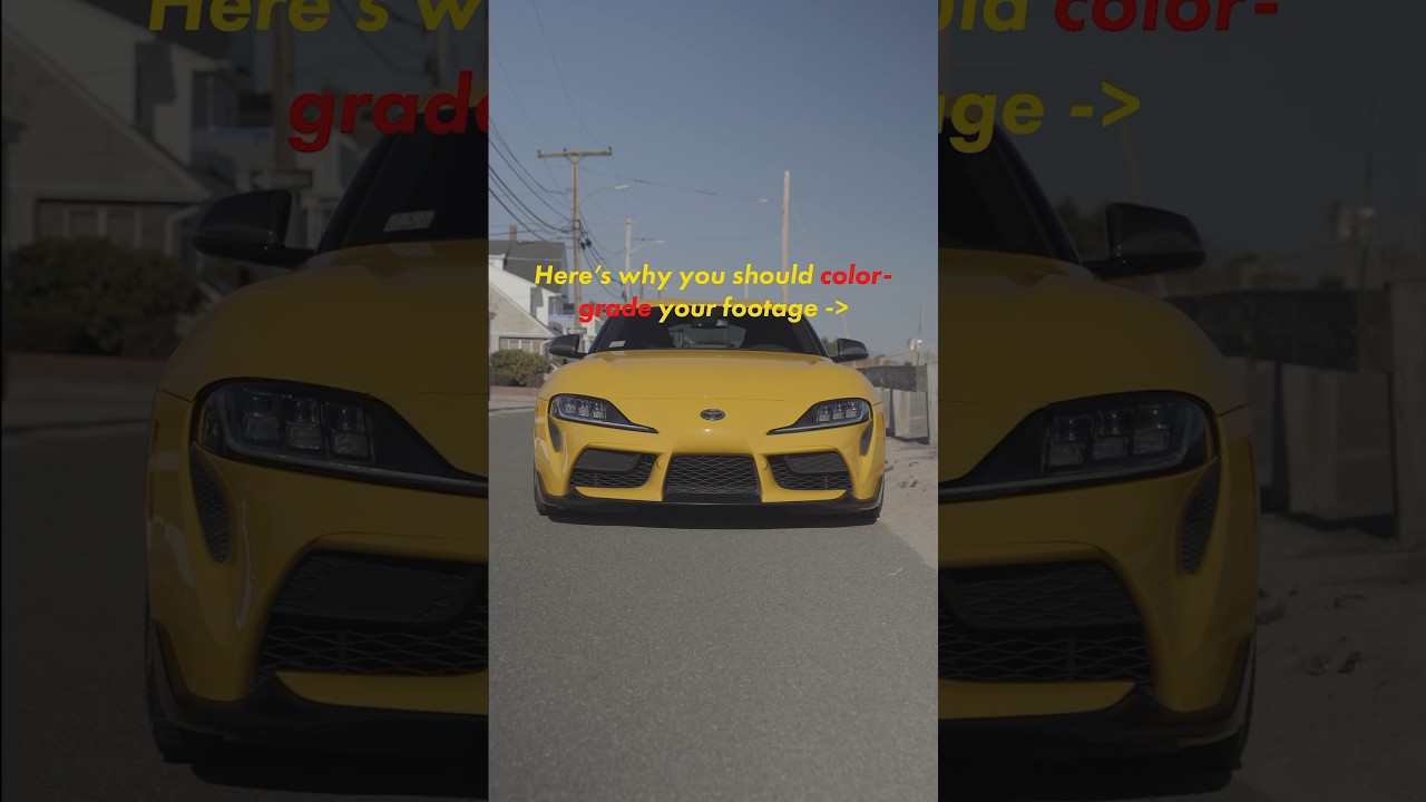 Here’s why you NEED to color-grade your videos! POV Automotive car photography/videography tutorial