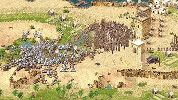 Stronghold Crusader Definitive Edition - 4P FFA THE FINAL BATTLE | Multiplayer Gameplay (PC/UHD)