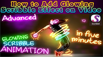 How to Add Glowing Scribble Effect on Video I Tiktok Trending glowing line effect video Tutorial2020