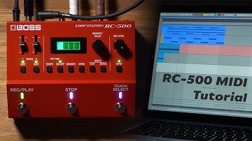 How To Setup BOSS RC-500 MIDI Sync With Your DAW - Tutorial