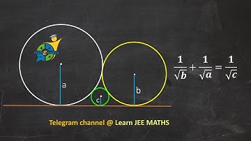 RELATION BETWEEN RADIUS OF THREE CIRCLES TOUCHING EACH OTHER EXTERNALLY AND A LINE | e Mathematics |