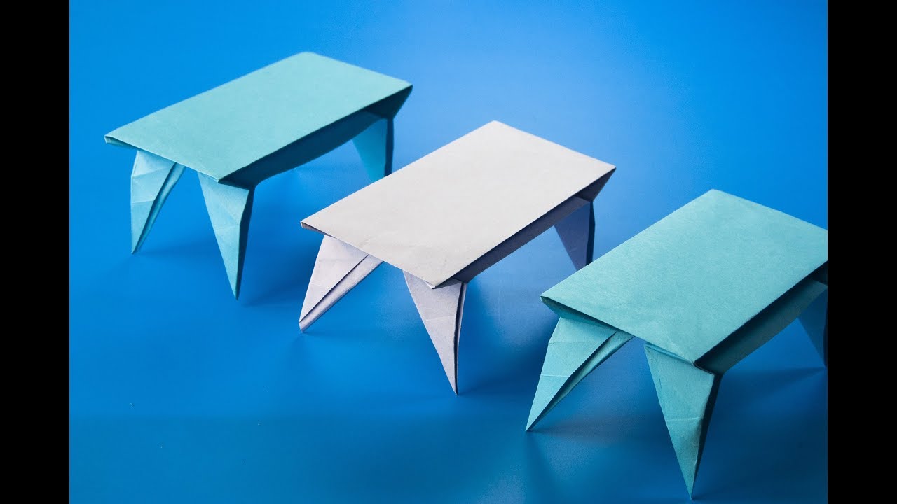 Cómo hacer una mesa de Origami Table - YouTube