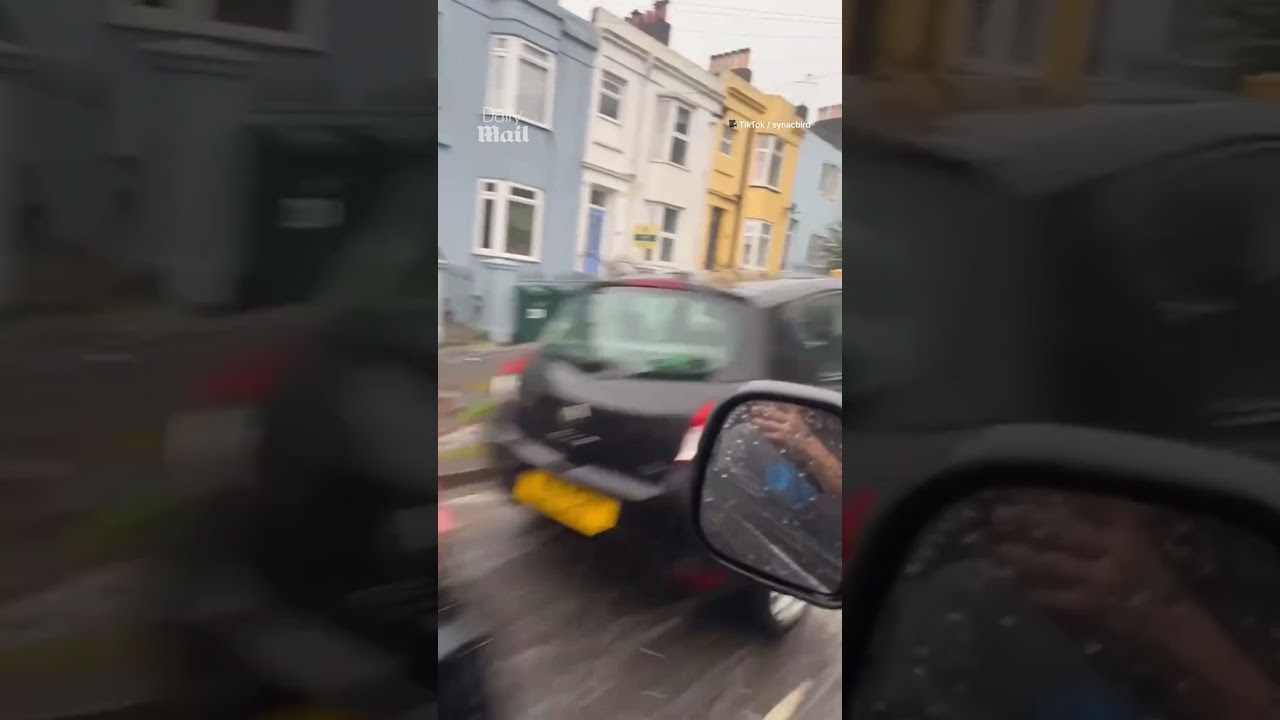 Roads turn to rivers as Brighton floods