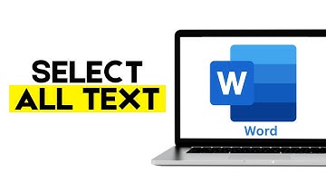 How to Select All Text at Once in Microsoft Word