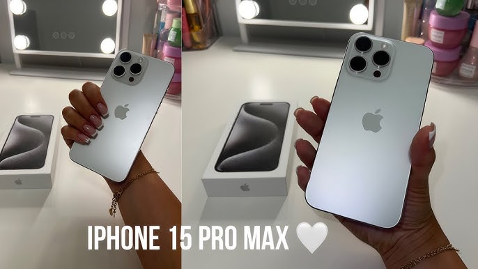 Unboxing Brand New iPhone 15 Pro Blue Titanium & iPhone 15 Pro Max in  Natural Titanium. which color do you prefer ? Video credit 🎥…