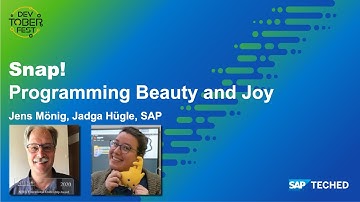 Snap! Programming Beauty and Joy