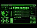 Sci-Fi  Hacker Background Green HUD 4K
