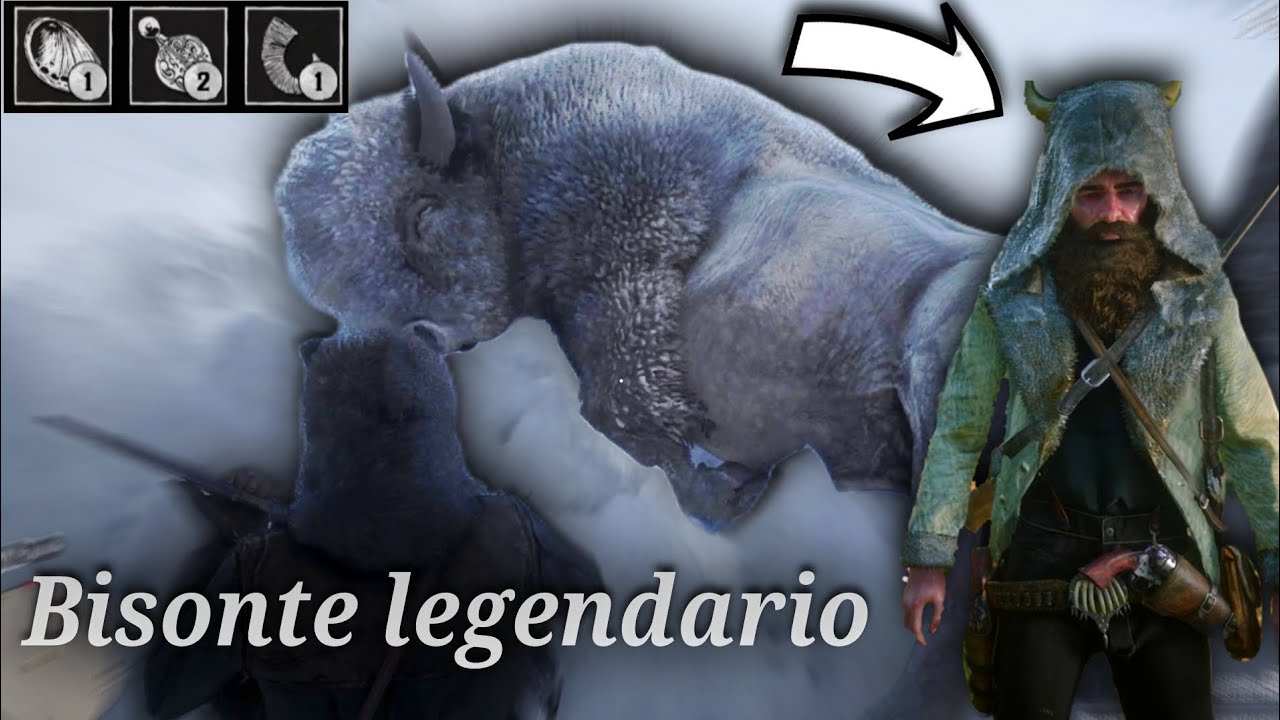 Como cazar y conseguir el talismán de bisonte legendario en rdr2 - YouTube
