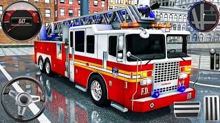 Fire Truck City Rescue Simulator - 911 US Emergency Fire Truck Driving 3D - Android Gameplay screenshot 1
