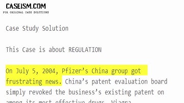 Real Blue? Viagra and Intellectual Property Rights Law in China Case Study Help - Caseism.com